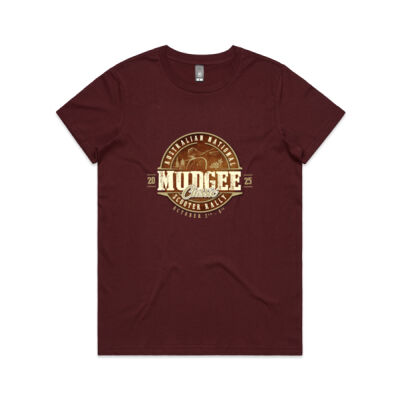 The ANCSR 2025 - Female Tee - Burgundy Thumbnail